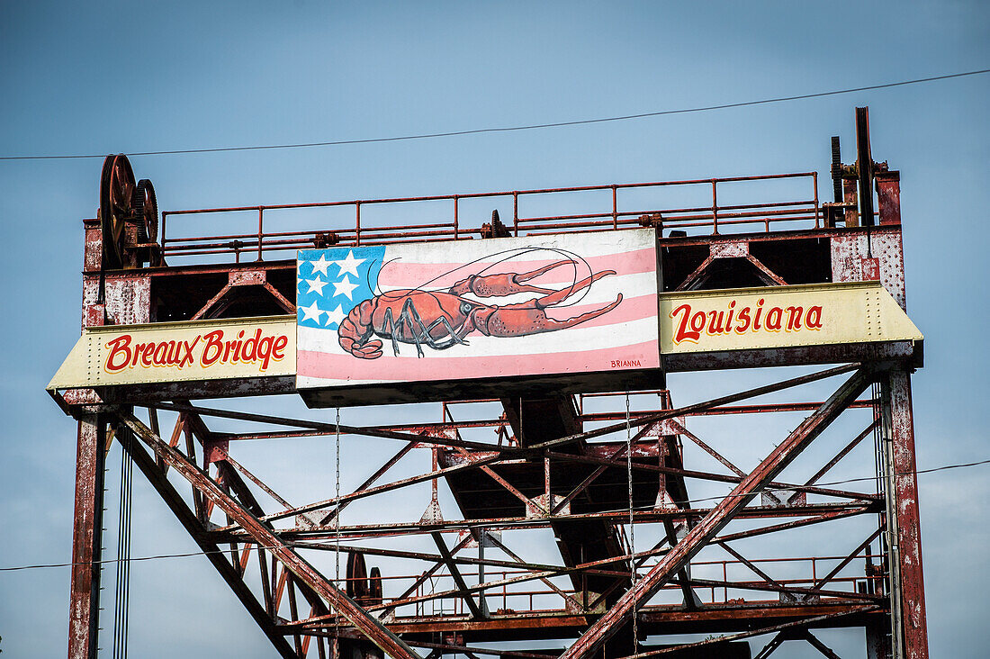 USA,Louisiana,Lobster sign,Breaux Bridge