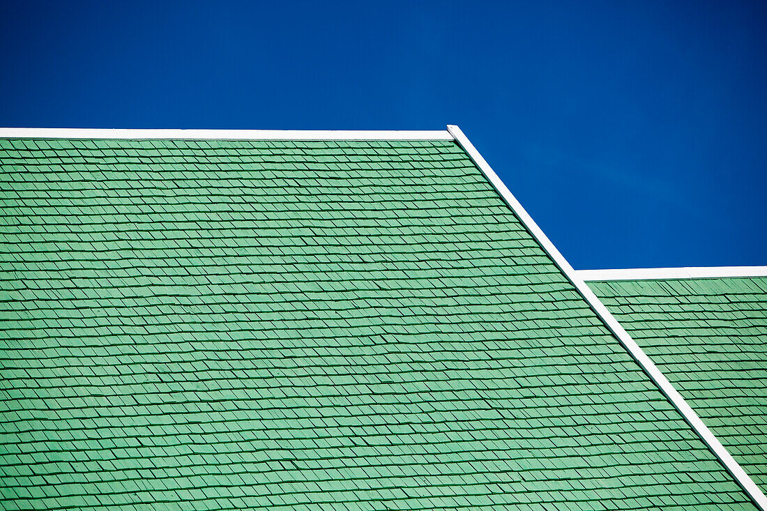 Denmark,Greenland,Roof details on church,Upernarvik