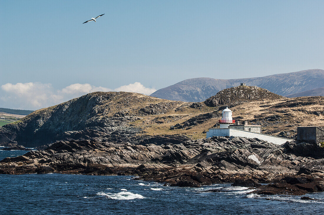 Cromwell Point Leuchtturm,Valentia Insel,Iveragh Halbinsel,County Kerry,Irland,UK