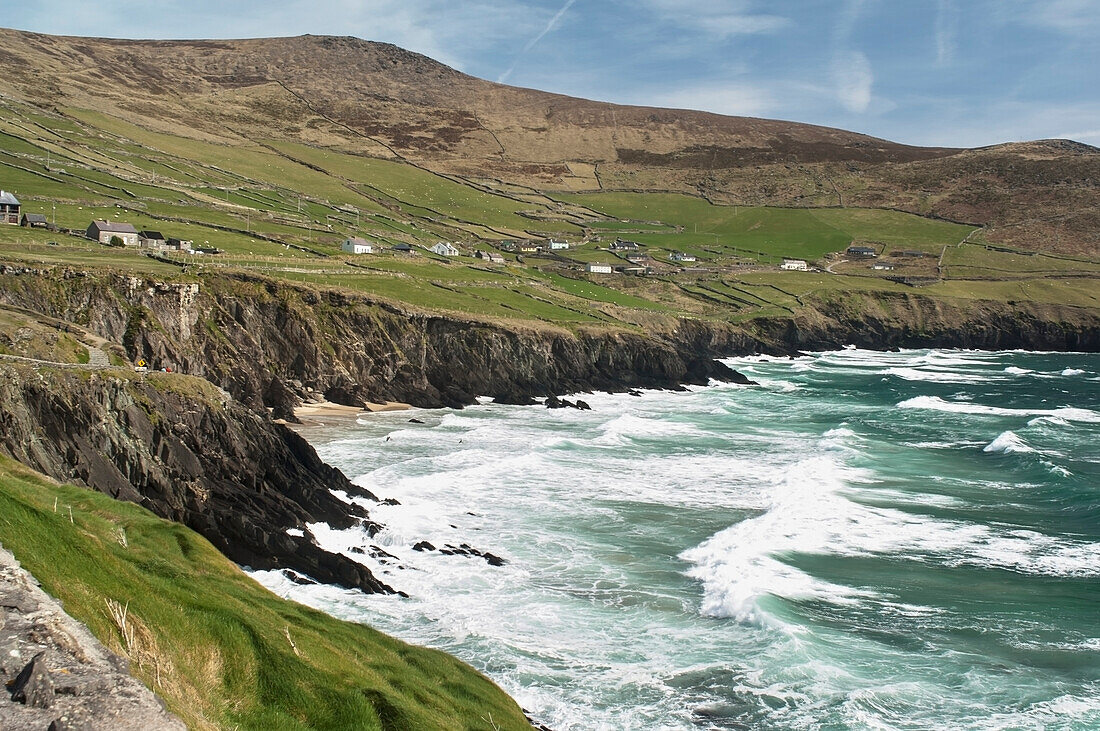 Crashing waves,Slea Head,Dingle,County Kerry,Ireland,UK