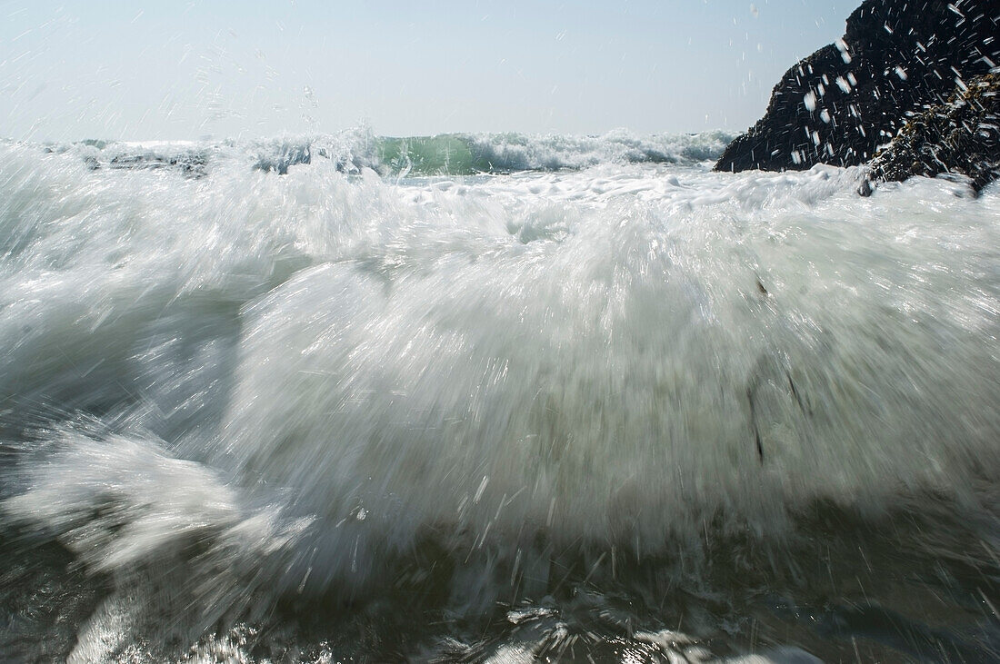 Crashing waves at Coumeenoole,Slea Head,Dingle,County Kerry,Ireland,UK