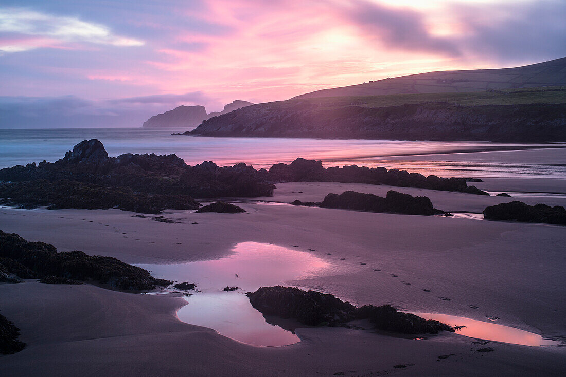 Sonnenuntergang an der Saint Finan's Bay,Iveragh Peninsula,County Kerry,Irland,UK