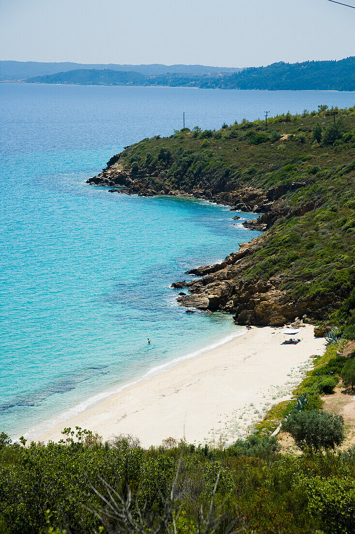 Griechenland,Chalkidiki,Idyllischer Strand,Sithonia