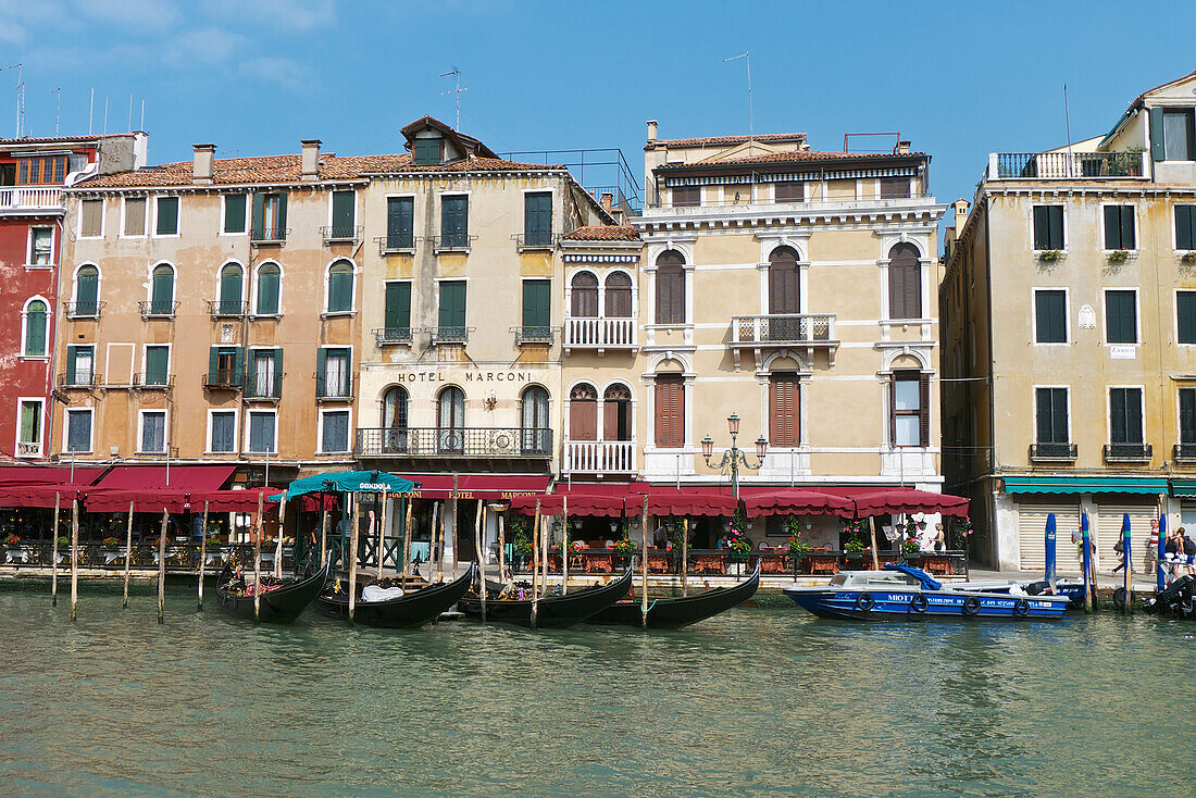 Gondola Station On Grand Canal,Venice,Italy