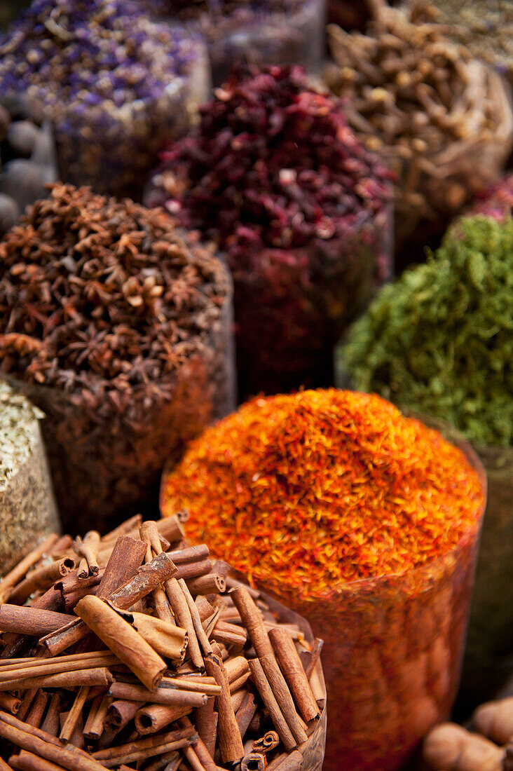 Spices For Sale In Spice Market,Dubai,United Arab Emirates