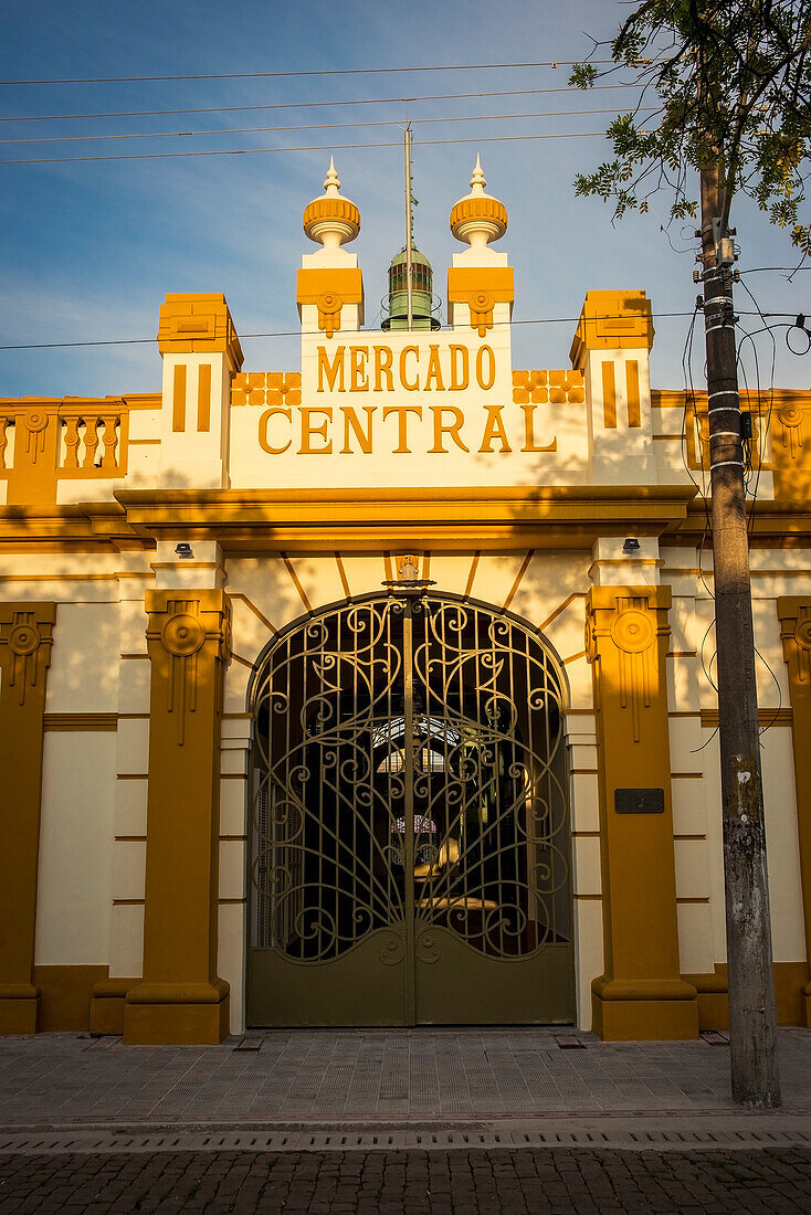 Brazil,Rio Grande Do Sul,Mercado Publico With Ornate Gate,Pelotas