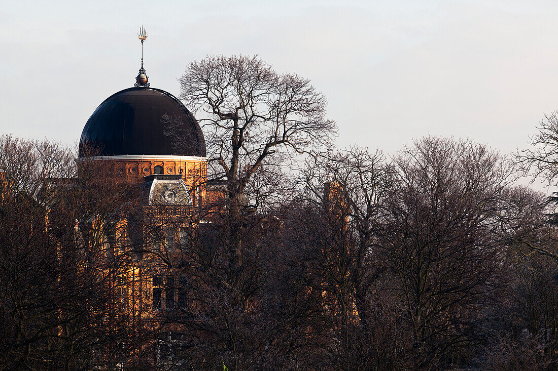 Royal Observatory On A Winter Morning In Greenwich Park,Greenwich,London,England,Uk