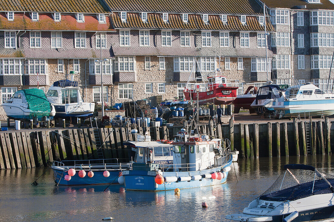 West Bay Harbor,Jurassic Coast,Dorset,England,Vereinigtes Königreich