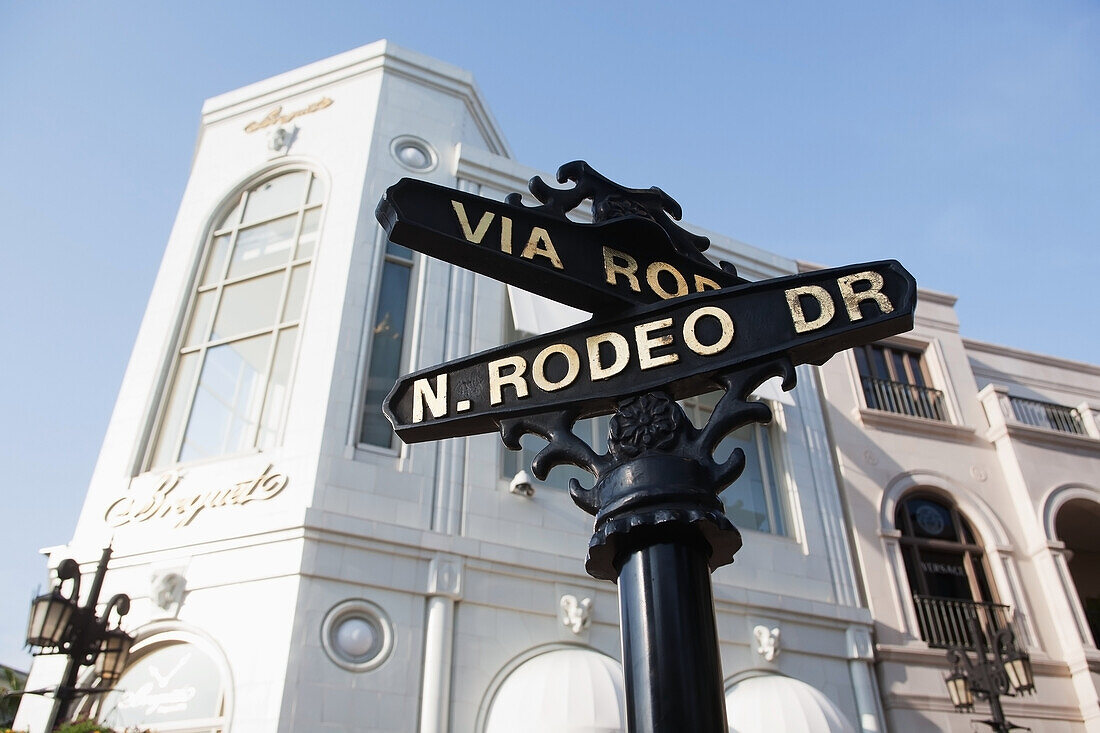 Rodeo Drive Straßenschild,Los Angeles,Kalifornien,USA