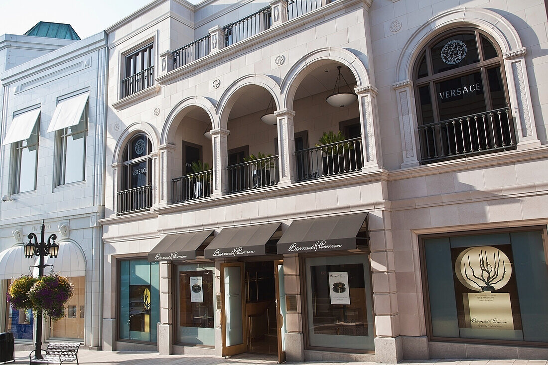 Street View With Store,California,Usa