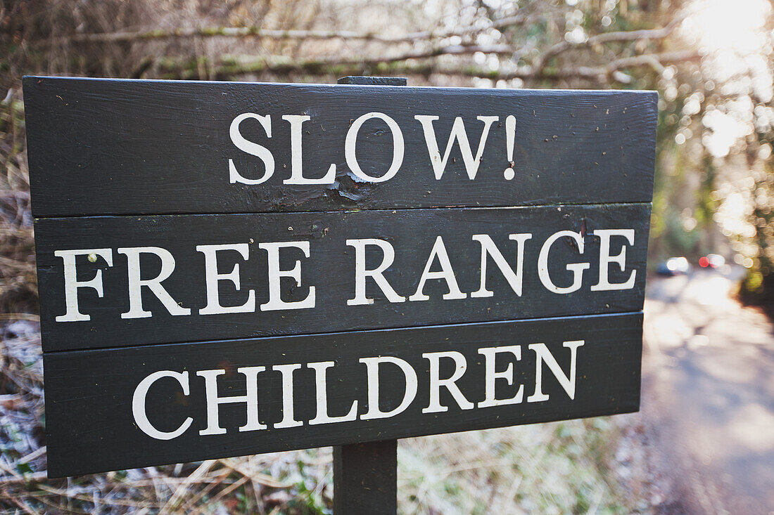 Warning Sign,Wiltshire,England