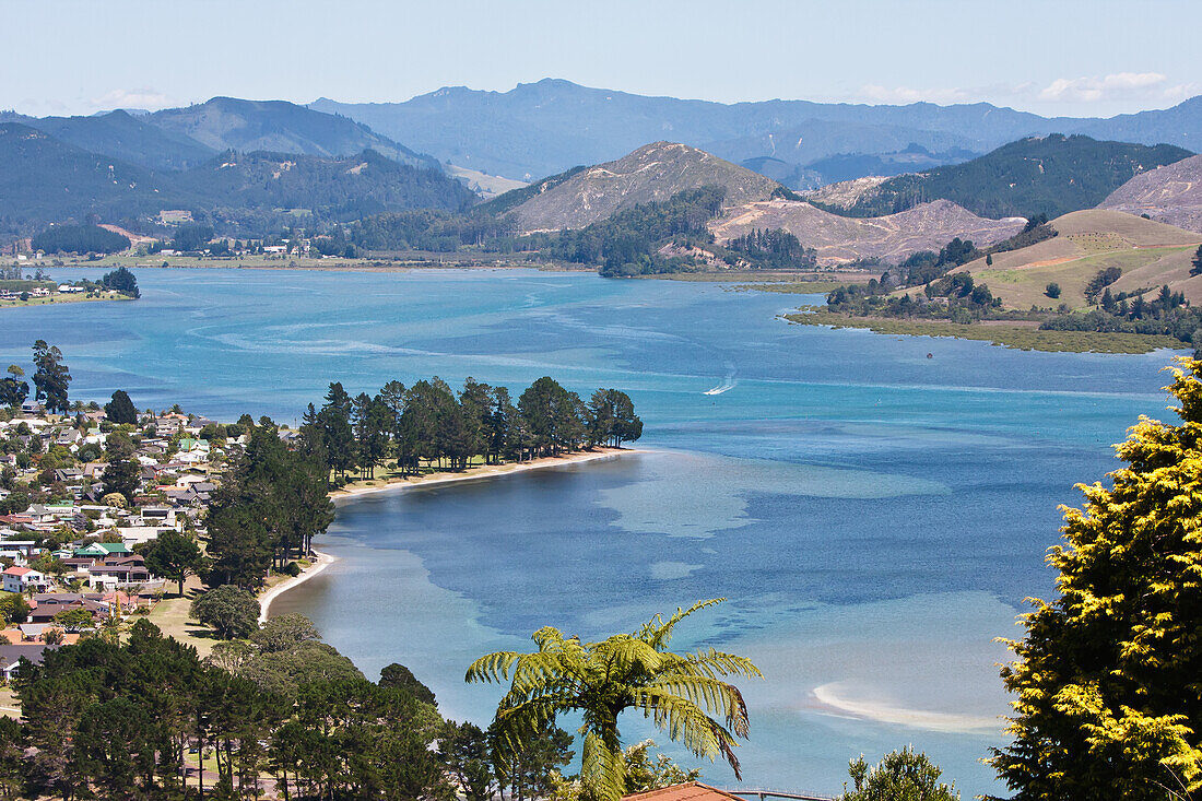 Elevated View Of Sea,New Zealand