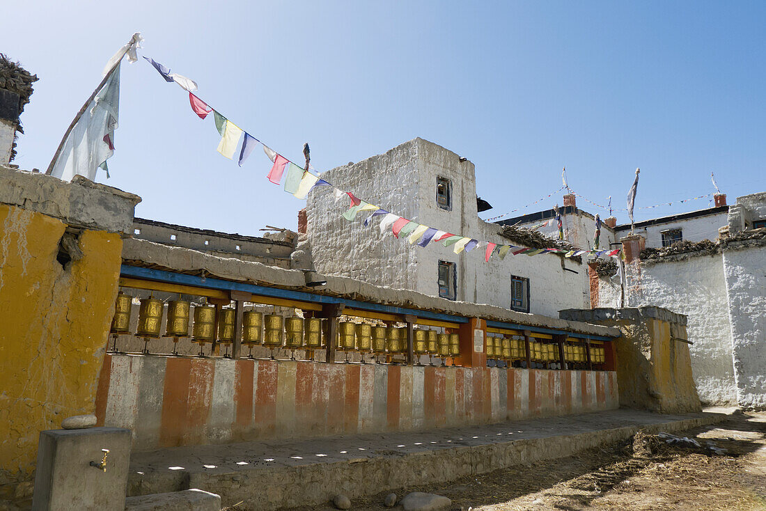 Golden Prayer Wheels,Lo Manthang,Upper Mustang Valley,Nepal