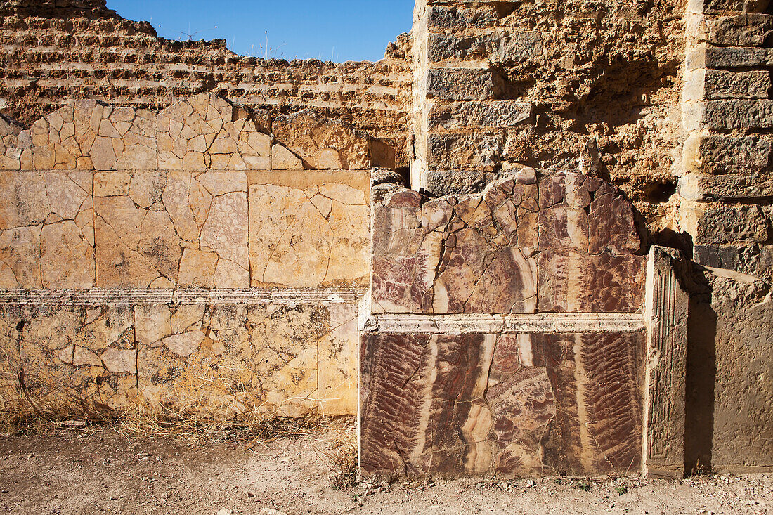 Marble Slabs Inside The Roman Baths,Djemila,Algeria