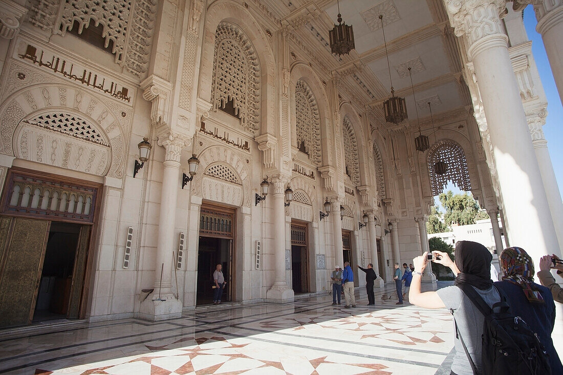 Eingang zur Moschee des Emir Abdel Kader, Konstantin, Algerien