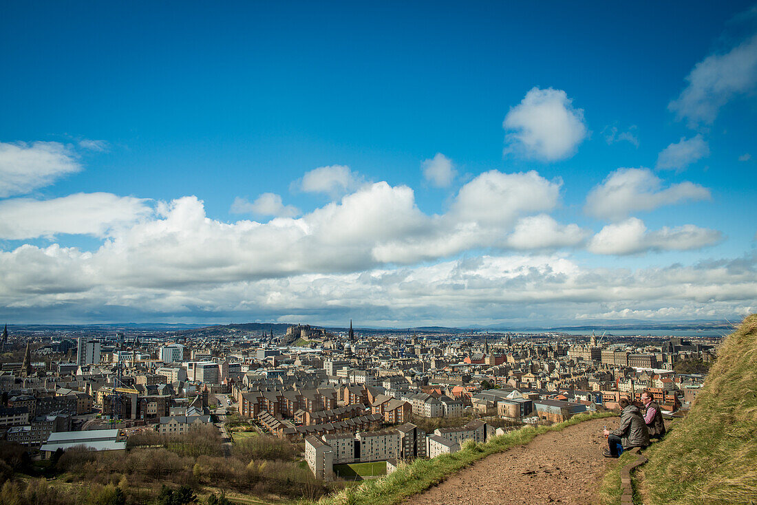 Views Of Edinburgh From Arthur's Seat,Edinburgh,Scotland