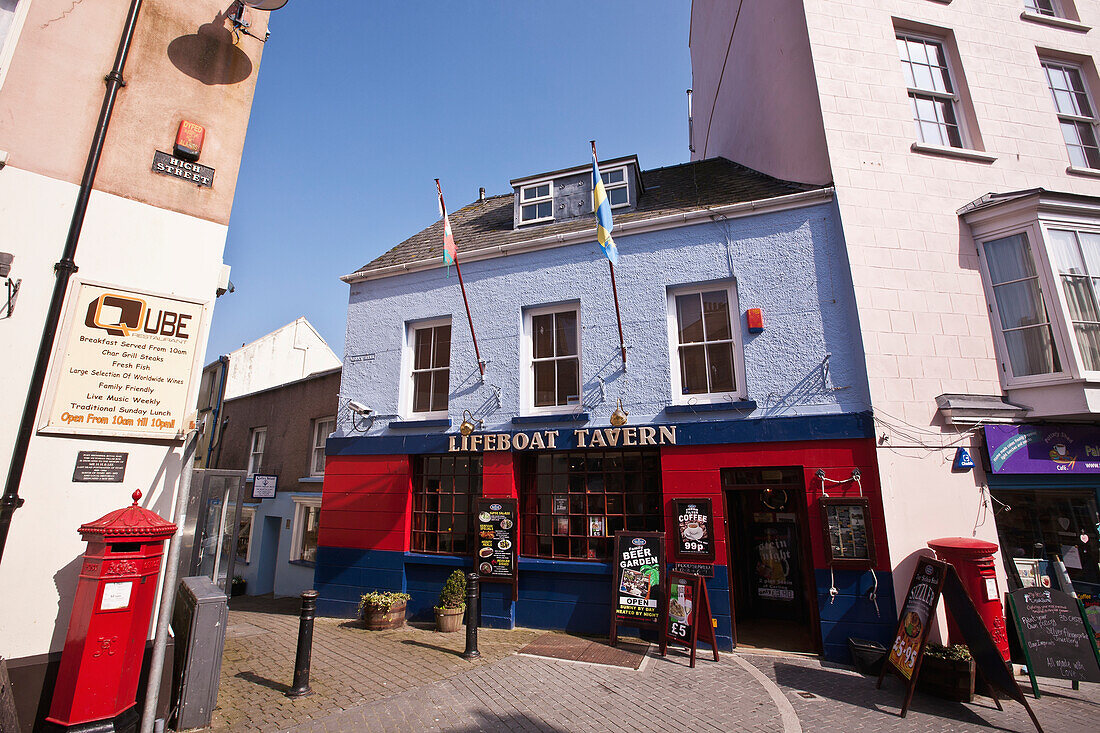 Life Boat Tavern Pub, Tenby, Pembrokeshire Coast Path, Wales, Vereinigtes Königreich