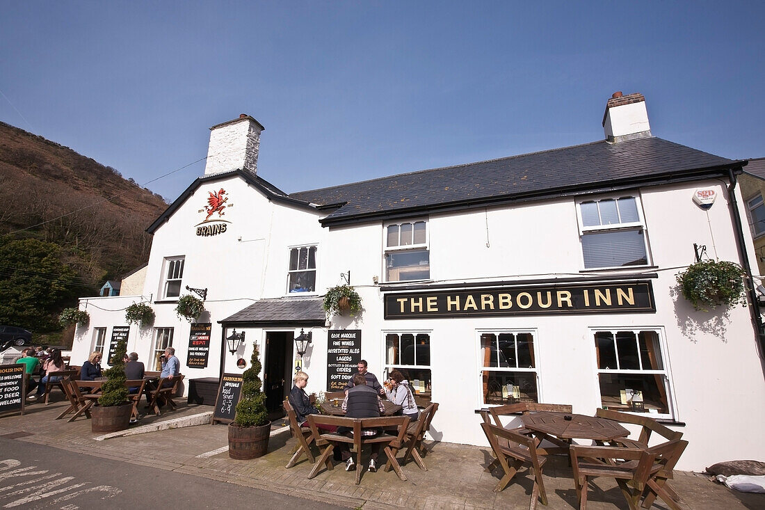Harbor Inn Pub,Solva,Pembrokeshire Coast Path,Wales,Vereinigtes Königreich