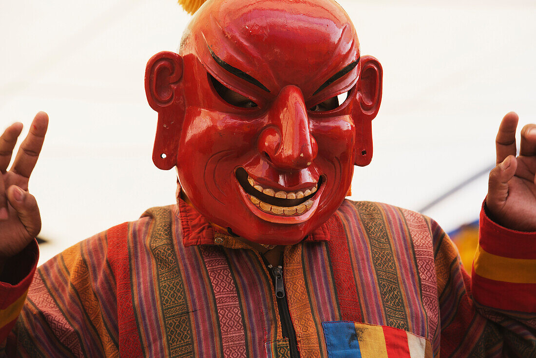 Sacred Lama Dance At Shechen Monastery Performed By The Monks,Boudhanath,Nepal