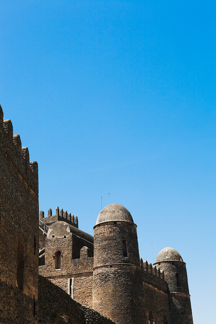 Der Palast von König Fasilides aus dem siebzehnten Jahrhundert, Gondar, Äthiopien