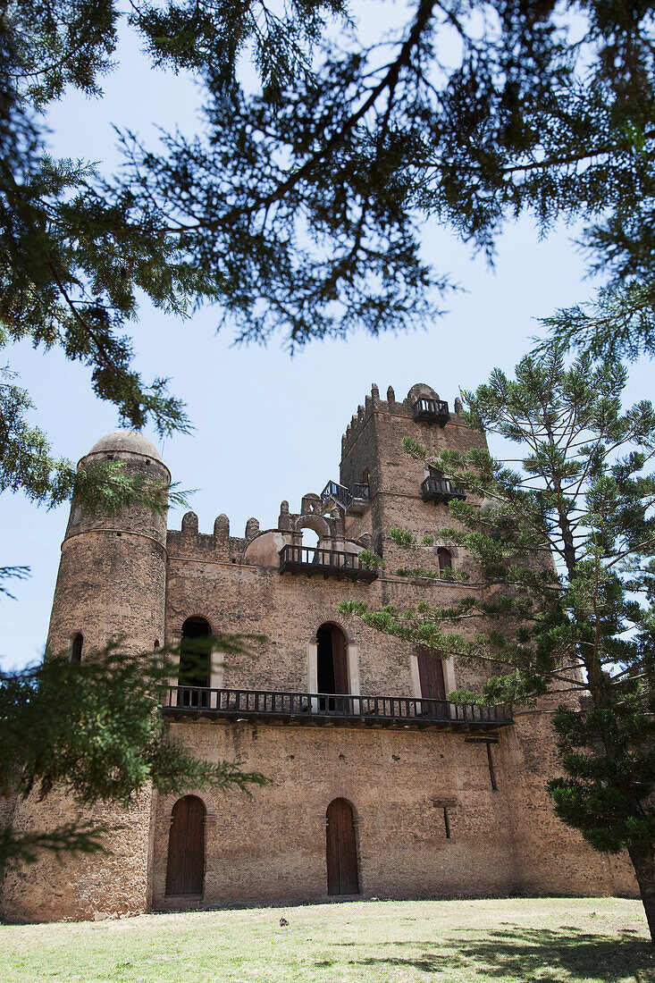 Der Palast von König Fasilides aus dem siebzehnten Jahrhundert, Gondar, Äthiopien