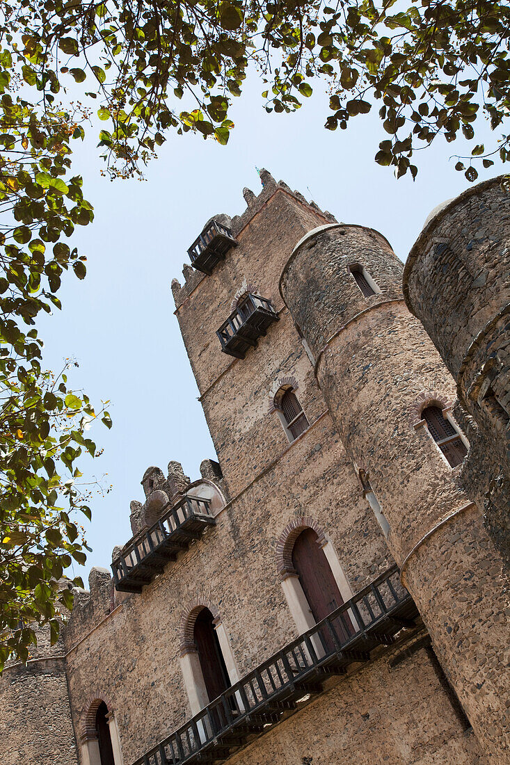 Der Palast von König Fasilides aus dem siebzehnten Jahrhundert, Gondar, Äthiopien