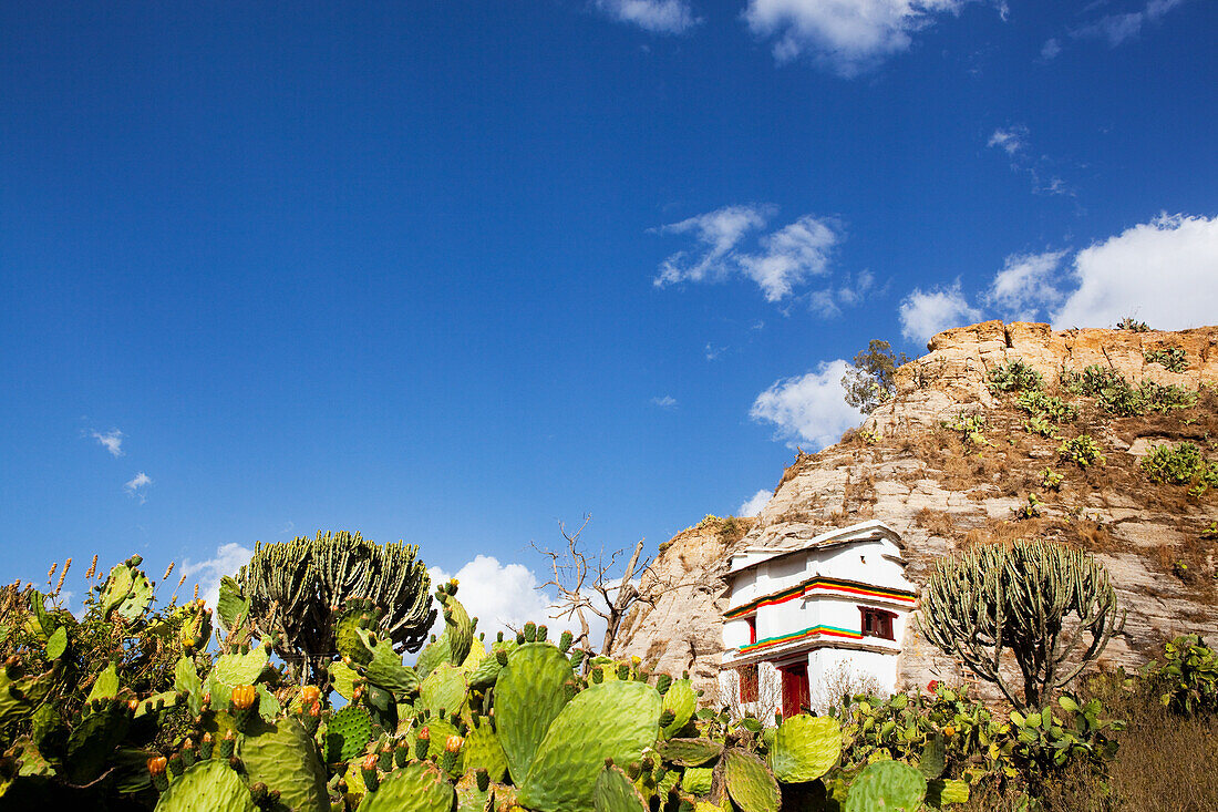 Kirche hoch auf dem Gheralta-Plateau, Region Tigray, Äthiopien