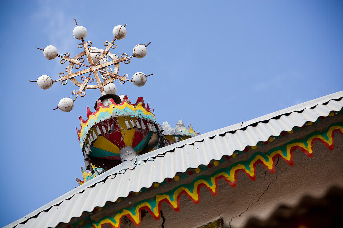 Details On The Roofline Of A Church Building,Tigray Region,Ethiopia