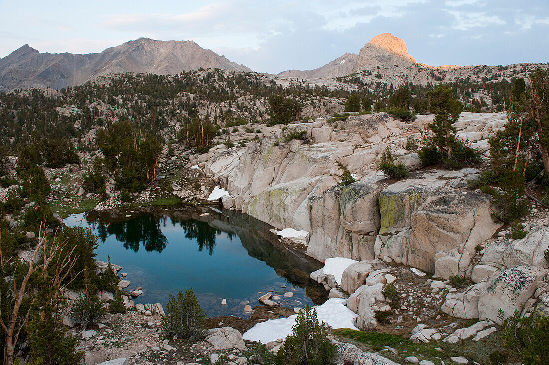Scenic view of Sixty Lake Basin in King's Canyon National Park,California,USA,California,United States of America