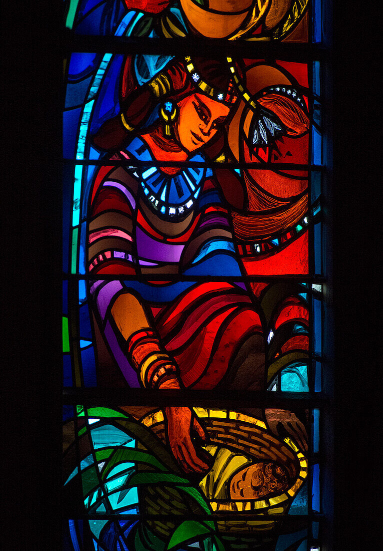 Stained glass window at the National Cathedral in Washington,DC,Washington,District of Columbia,United States of America