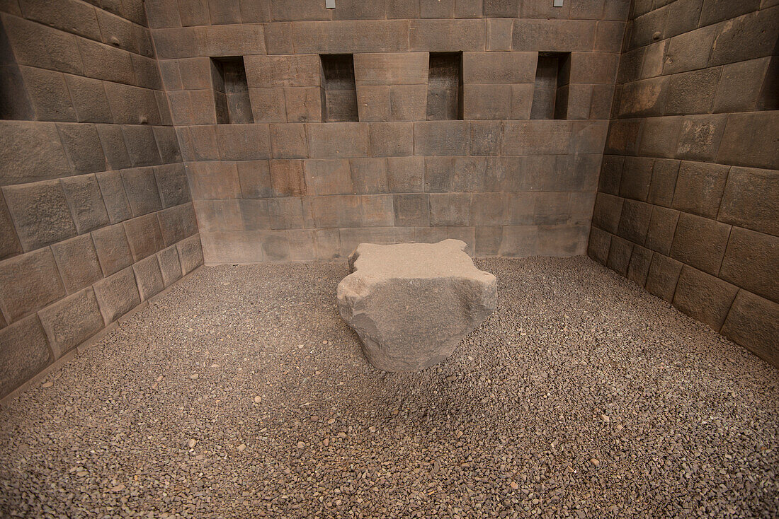 Sonnentempel im Coricancha-Museum in Cuzco, Peru, Cuzco, Peru