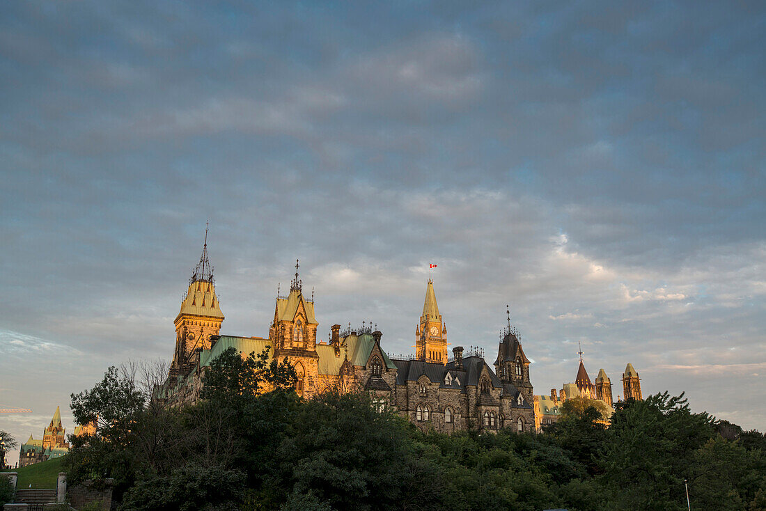 Canadian Parliament buildings on Parliament Hill,Ottawa,Ontario,Canada