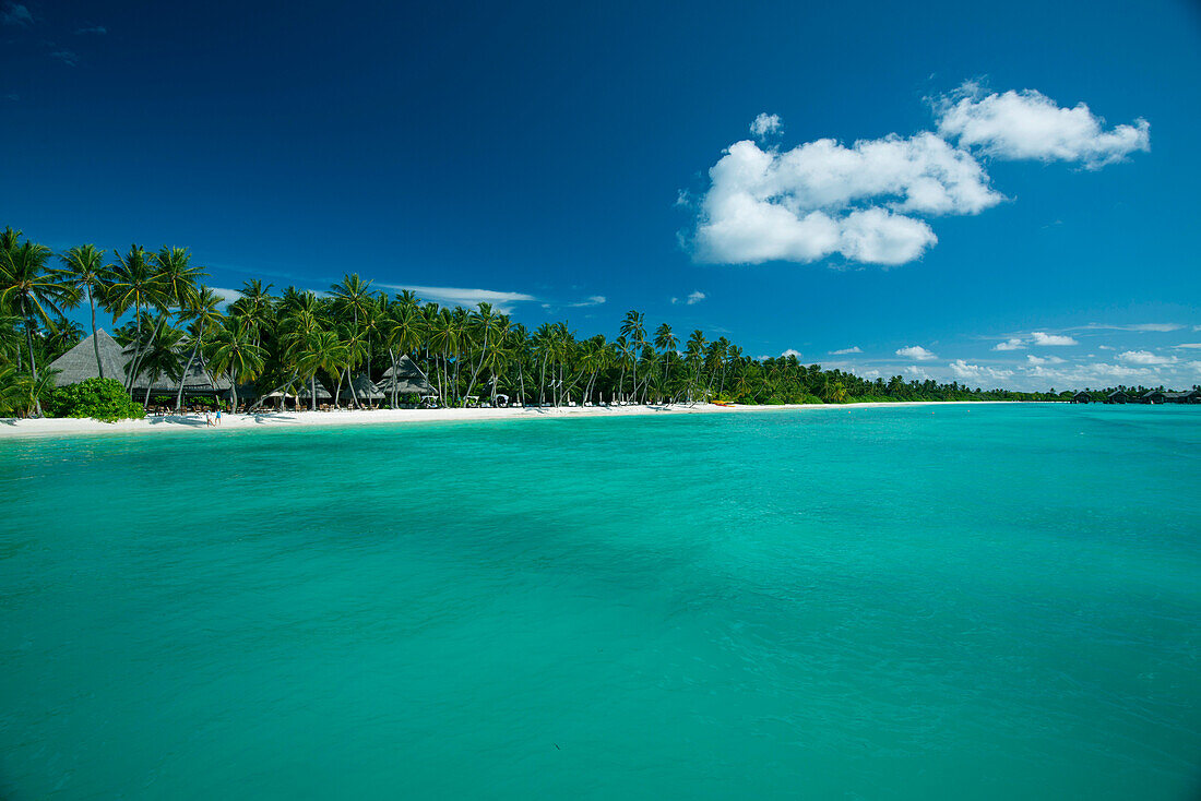 Beach at a resort in the Maldive Islands,Republic of the Maldives