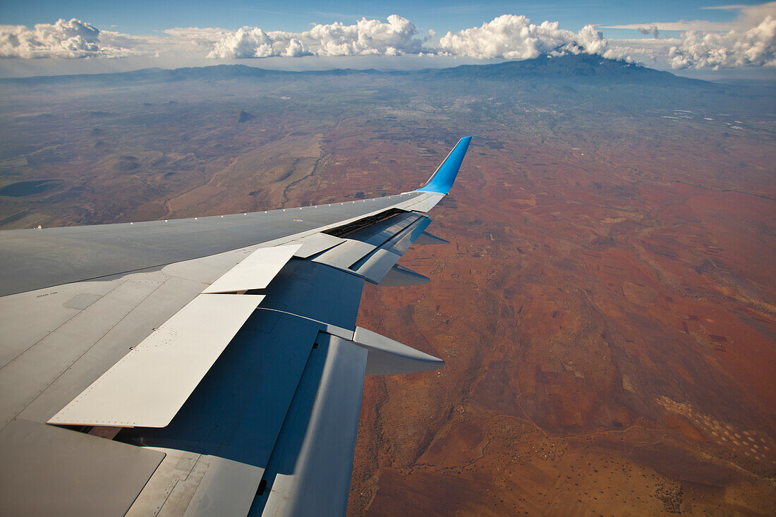 On the approach to Kilimanjaro airport,Tanzania