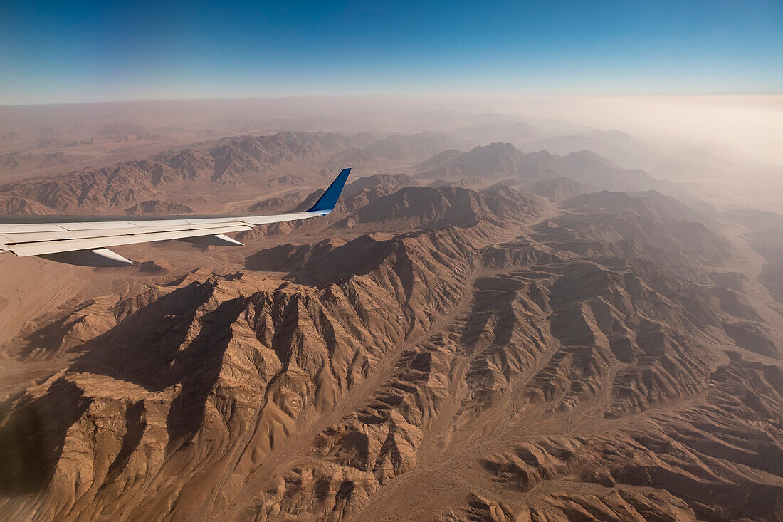 Flying over the mountains of Jordan,Jordan