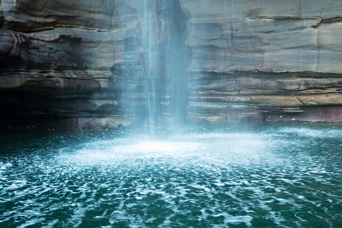 Plunge pool at the bottom of King George Falls,Kimberley,Western Australia,Australia