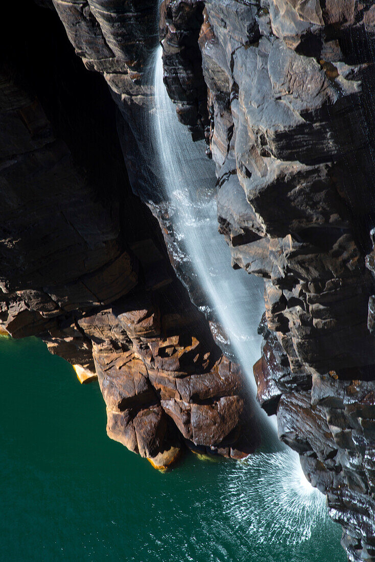 King George Falls von oben aufgenommen, Kimberley, Westaustralien, Australien