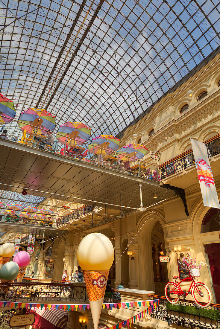 Interior of GUM Department Store,Moscow,Russia