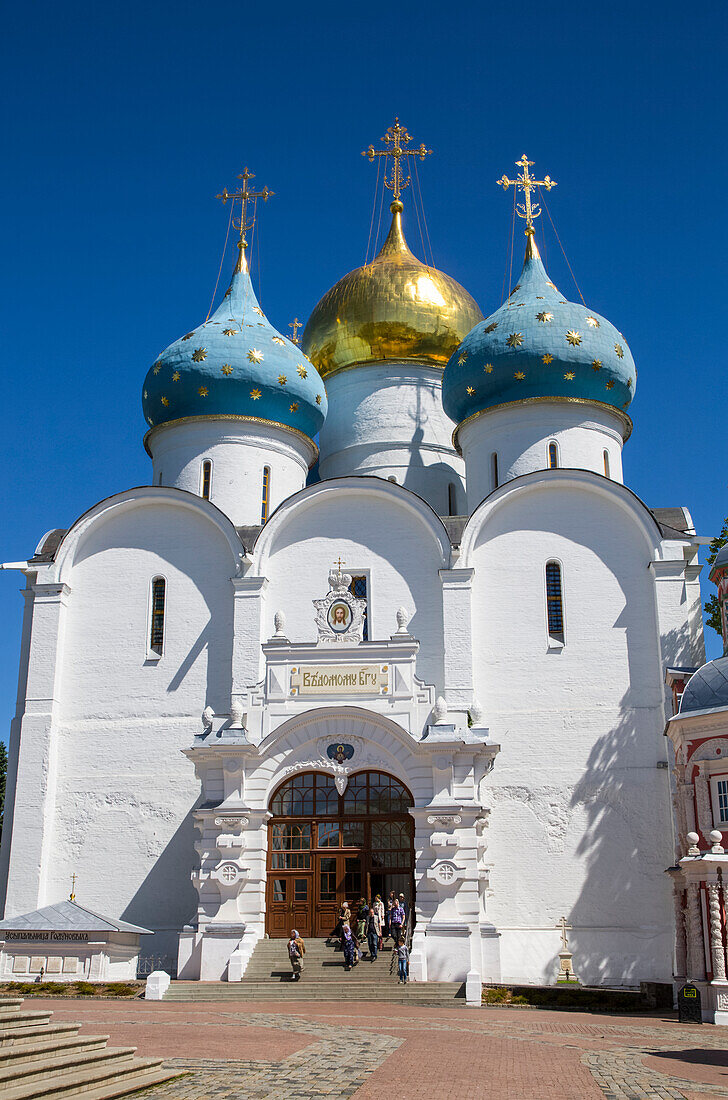 Mariä-Entschlafens-Kathedrale,Heilige Dreifaltigkeit Sankt Serguis Lavra,Sergiew Posad,Sergijewo-Posadski Bezirk,Moskau Gebiet,Russland