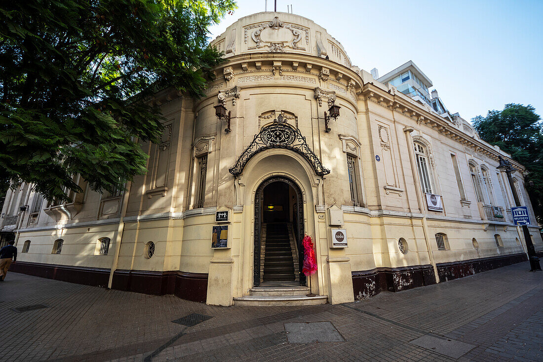 Gebäude im Barrio Mulato Gil de Castro, Santiago, Region Metropolitana, Chile