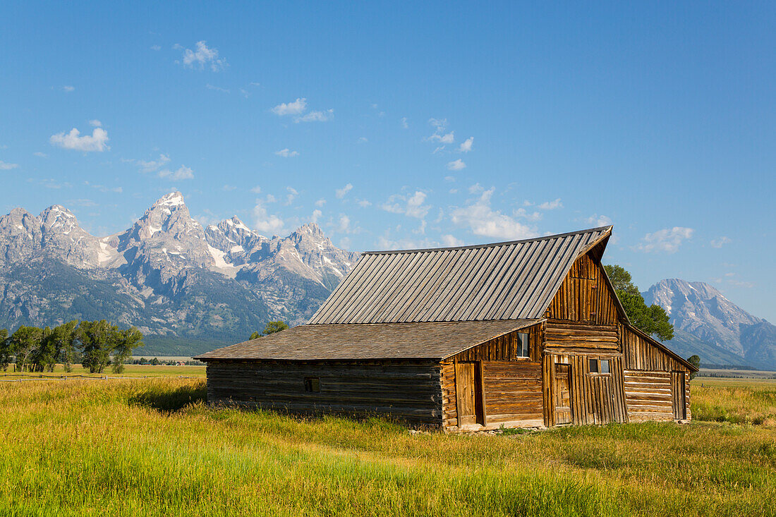 T. A. Moulton Barn, Mormon Row, Grand Teton National Park, Wyoming, Vereinigte Staaten von Amerika