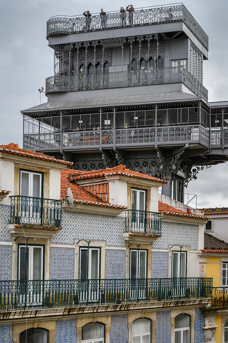 The Santa Justa Lift,also called Carmo Lift,is an elevator,or lift,in the civil parish of Santa Justa,in the historical city of Lisbon,Portugal,Lisbon,Lisboa Region,Portugal