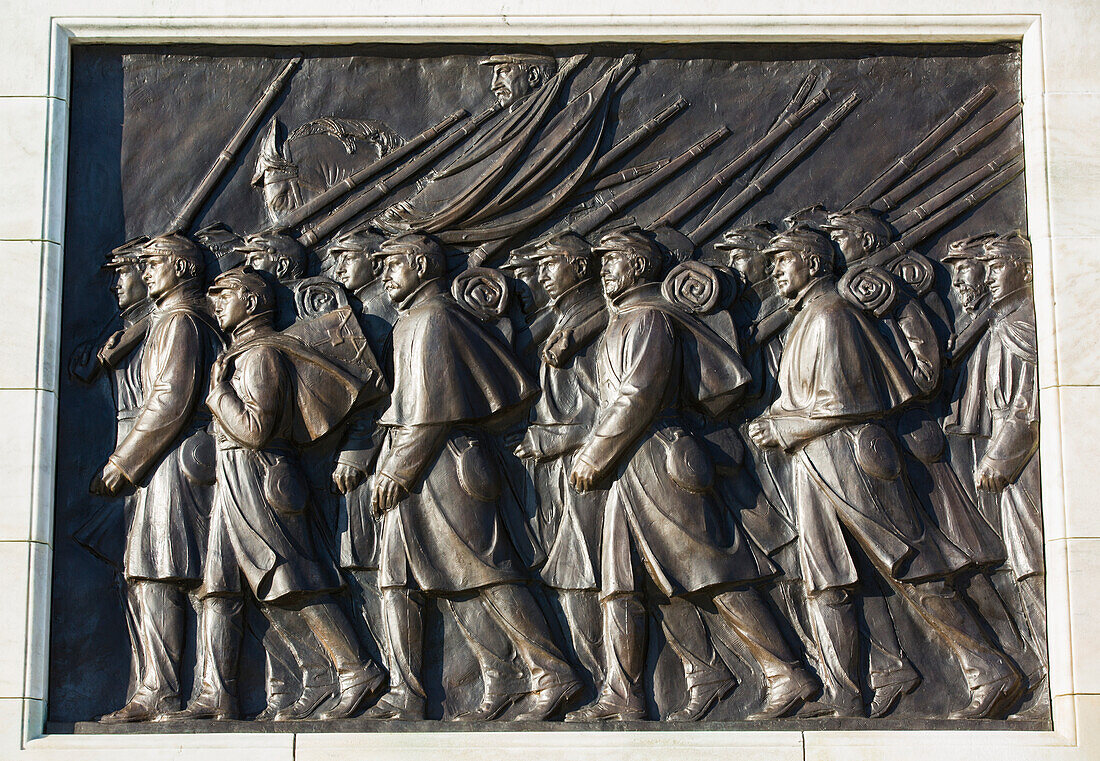 Sculpture of Union Troops,Ulysses S. Grant Memorial,Washington DC,United States of America