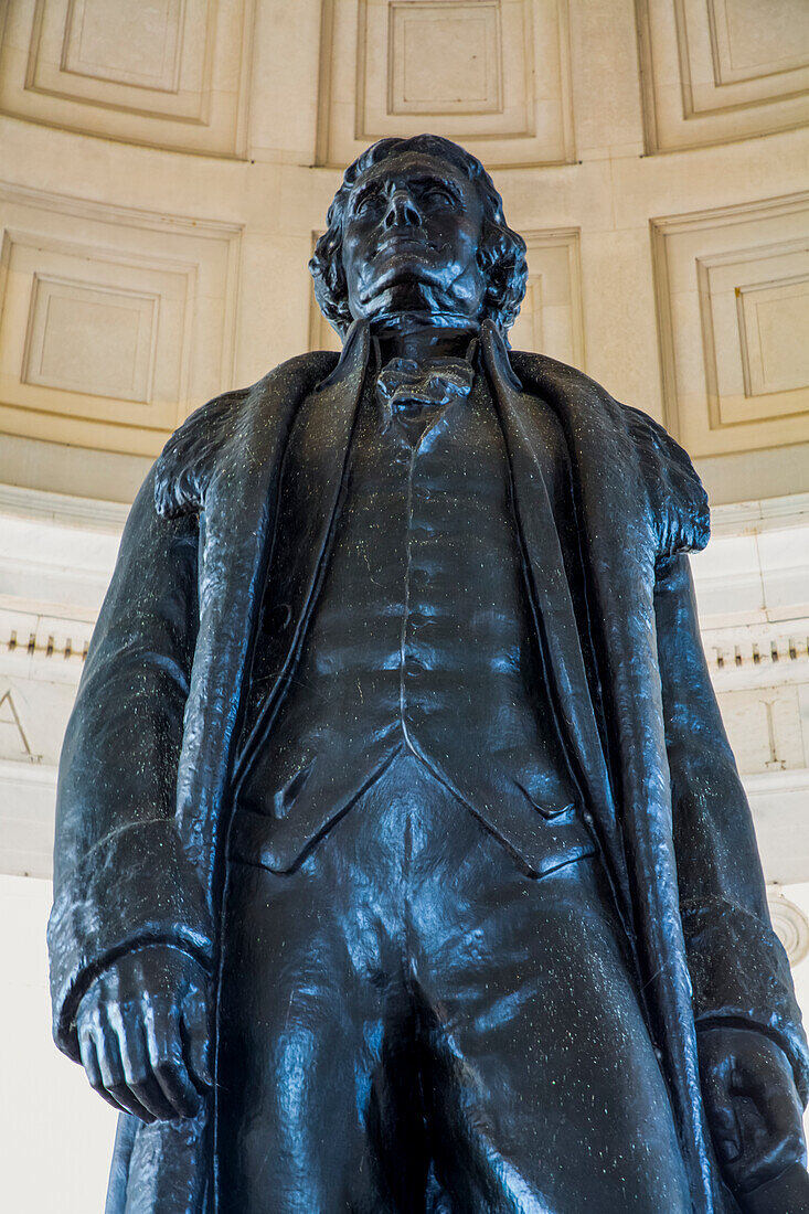 Statue of Thomas Jefferson,Jefferson Memorial,Washington D.C.,United States of America