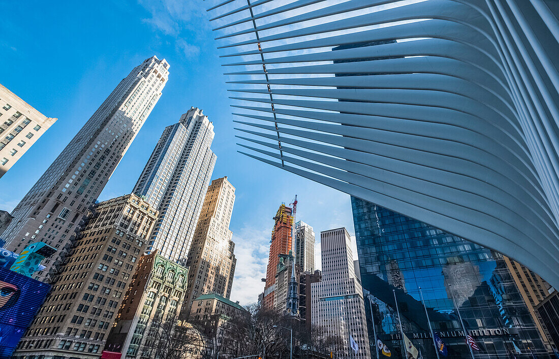 The Oculus at the World Trade Center Transportation Hub,von Santiago Calatrava,New York City,New York,Vereinigte Staaten von Amerika