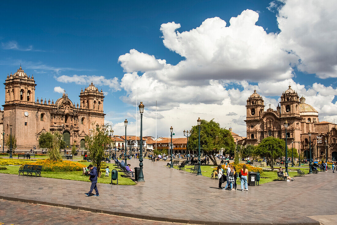 Die Kathedrale von Cusco auf der Plaza De Armas, Cusco, Cusco, Peru