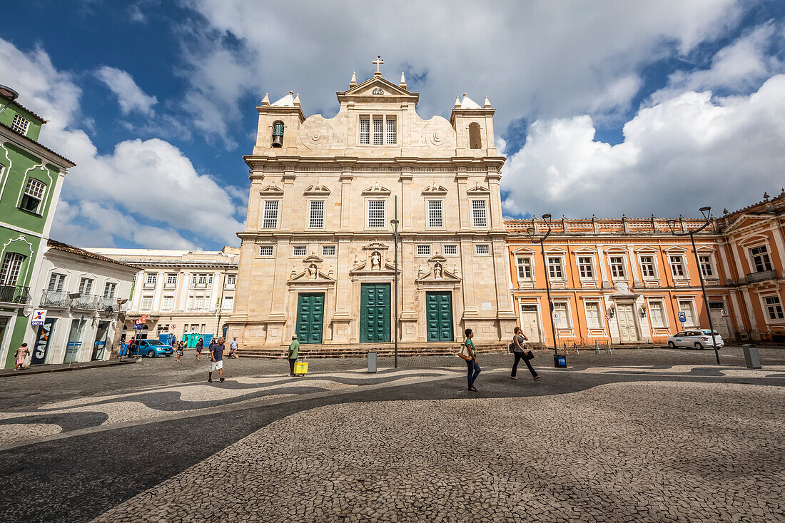 Cathedral Basilica of Salvador and the Terreiro de Jesus Plaza,Salvador,Bahia,Brazil