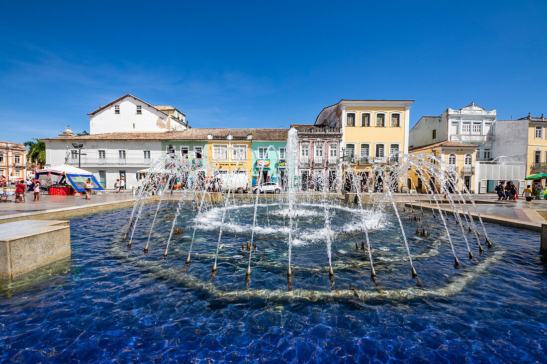 Brunnen auf dem Praça da Se,Salvador,Bahia,Brasilien