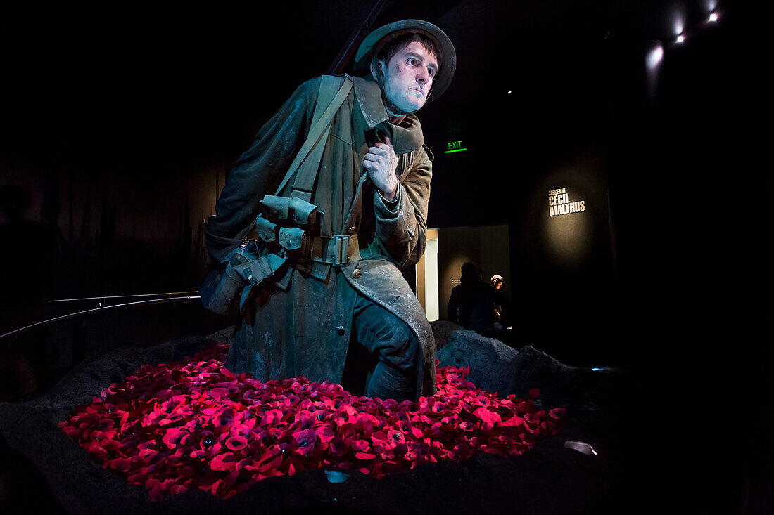 Eine Gallipoli-Ausstellung in Wellingtons Te Papa Museum, Wellington, Wellington, Neuseeland