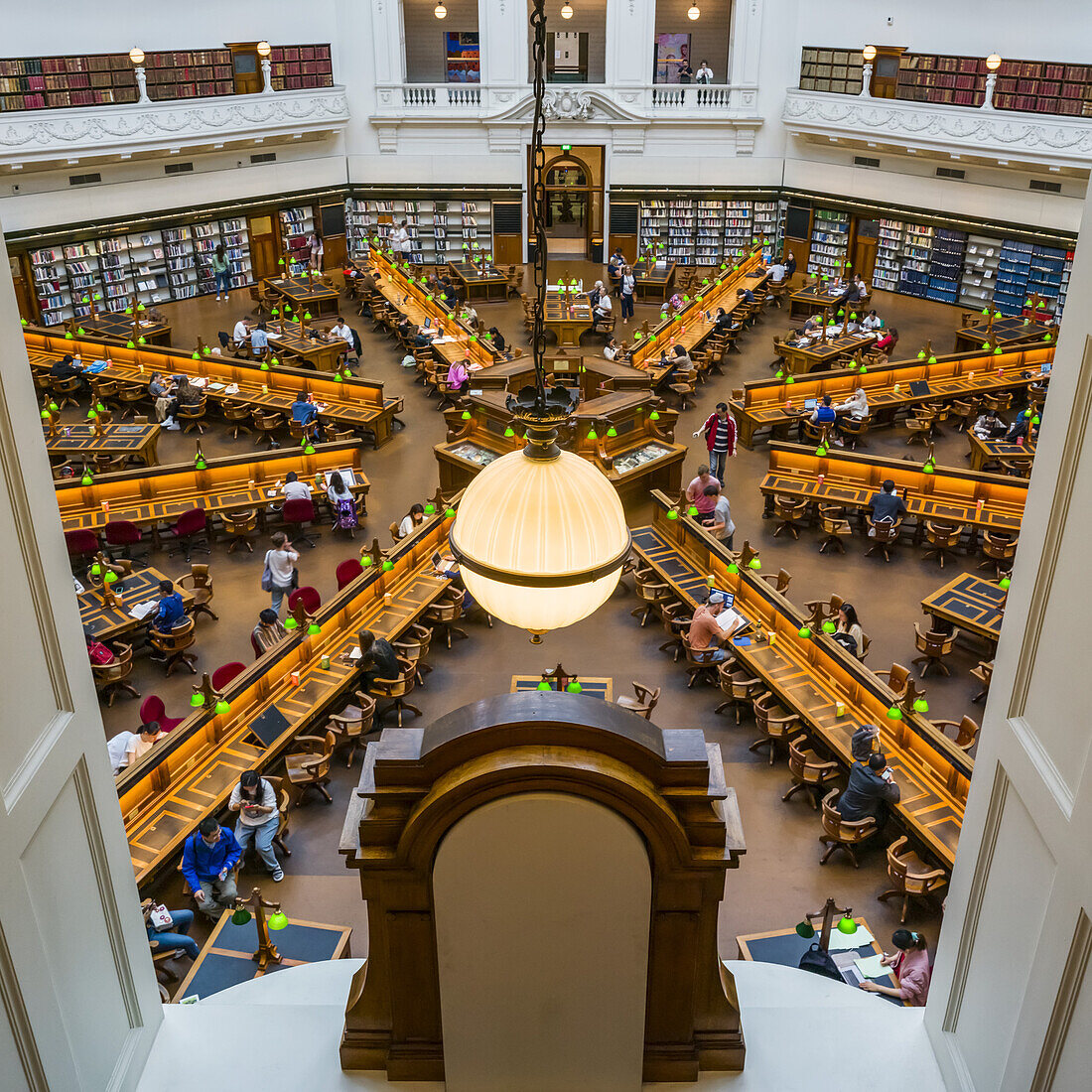 La Trobe Lesesaal, Staatsbibliothek von Victoria, Melbourne, Victoria, Australien